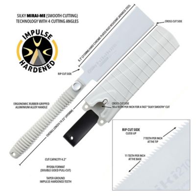 Image showing 5 th Silky Saws 8.3 in. Hibiki Straight Hand Saw, Extra Fine Teeth