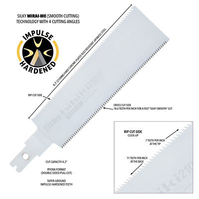 Image showing  8.3 in. Blade Only for Hibiki Saws, Extra Fine Teeth