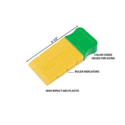Image showing  5.5 in. Felling Wedge, Green/Yellow