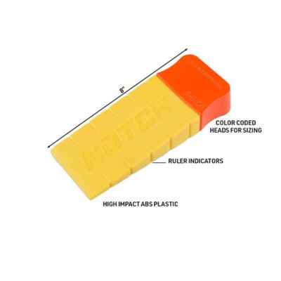 Image showing  8 in. Felling Wedge, Orange/Yellow