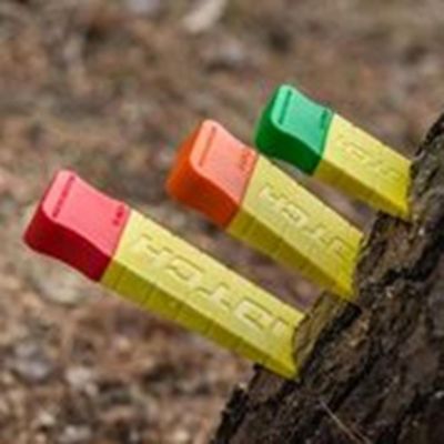 Image showing  10 in. Felling Wedge, Red/Yellow