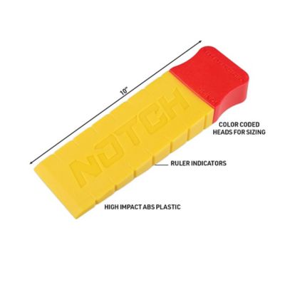 Image showing  10 in. Felling Wedge, Red/Yellow