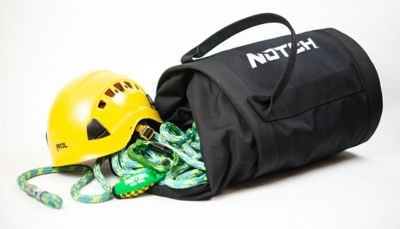 Image showing  Pro 28 L Capacity Gear Bag, Black/Green, 12 in. x 16 in., Holds 250 ft. of 1/2 in. Rope