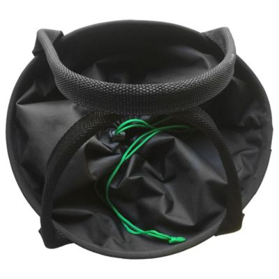Image showing  Pro 28 L Capacity Gear Bag, Black/Green, 12 in. x 16 in., Holds 250 ft. of 1/2 in. Rope