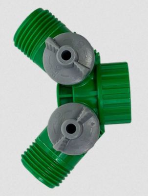 Image showing  5,000 sq. ft. Buried Sprinklers, Hose Connectors, Hose Line Y Splitter, 2-Pack