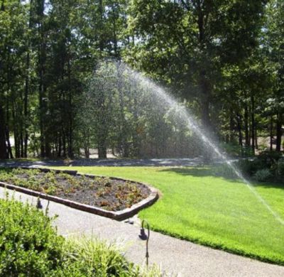 Image showing  5,000 sq. ft. Buried Sprinklers, Hose Connectors, Hose Line Y Splitter, 2-Pack