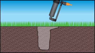 Image showing  150 sq. ft. Quick-Snap Buried Side Spray