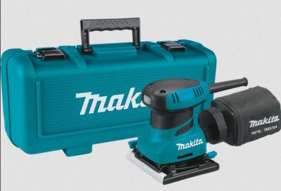 Image showing 9 th Makita 1/4 Sheet Finishing Sander with Tool Case