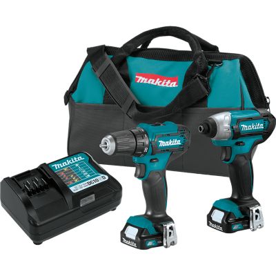 Makita Cordless 12V Max CTX Lithium-Ion Combo Tool Kit, 1.5 Ah, 2 pc.