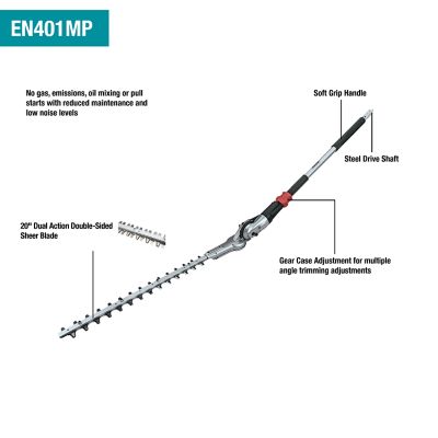 Image showing  20 in. Articulating Hedge Trimmer Couple Shaft Attachment, EN401MP