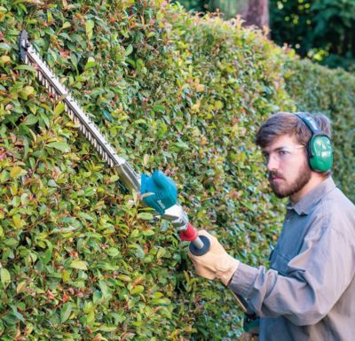 Image showing 13 th Makita 20 in. 18V LXT Lithium-Ion Brushless Cordless Articulating Pole Hedge Trimmer, Tool Only