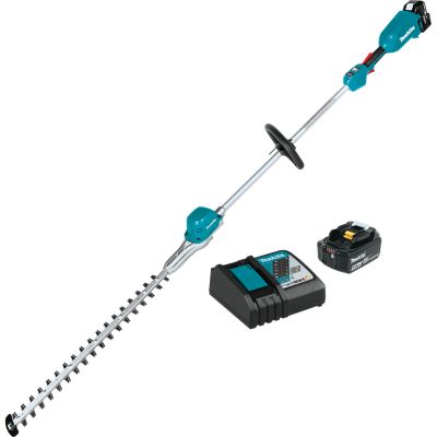 Makita 24 in. 18V LXT Lithium-Ion Brushless Cordless Pole Hedge Trimmer Kit, 5.0 Ah