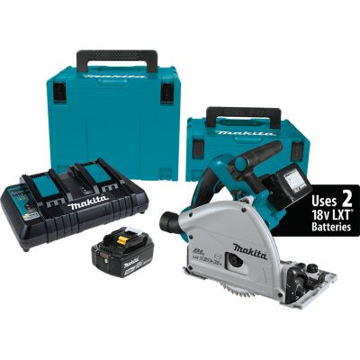 Makita 18V X2 (36V) LXT Lithium-Ion Brushless Cordless 6-1/2 in. Plunge Circular Saw Kit, 5.0 Ah