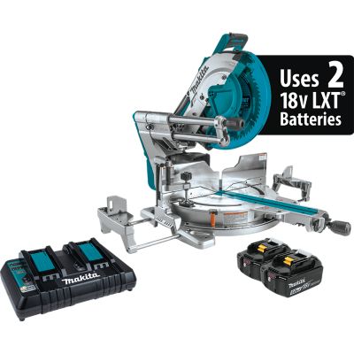 Makita 18V X2 (36V) LXT Lithium-Ion Brushless Cordless 12 in. Dual-Bevel Sliding Compound Miter Saw Kit (5.0Ah) -  XSL08PT