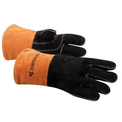 Image showing  Leather Deluxe Welding Gloves, Rust/Black