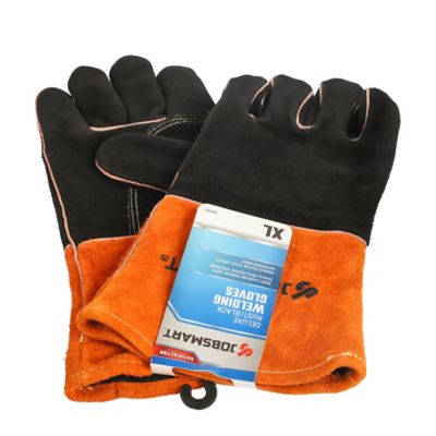 Image showing  Leather Deluxe Welding Gloves, Rust/Black