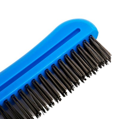 Image showing  9 in. Carbon Steel Wire Brush with Shoe Handle
