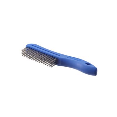 JobSmart 9 in. Stainless Steel Wire Brush with Shoe Handle