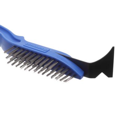 Image showing  11 in. Stainless Steel Wire Brush with Scraper