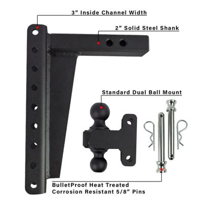 Image showing  2 in. Shank Heavy-Duty Hitch, 12 in. Drop, 22,000 lb. Capacity