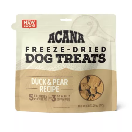 ACANA Duck/Pear Freeze-Dried Dog Treats 3.25 oz. Dog Freeze-Dried Treats