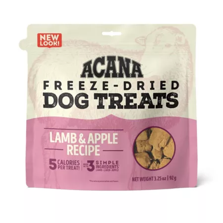 ACANA Lamb and Apple Flavored Dog Treats 3.25 oz. Dog Freeze-Dried Treats