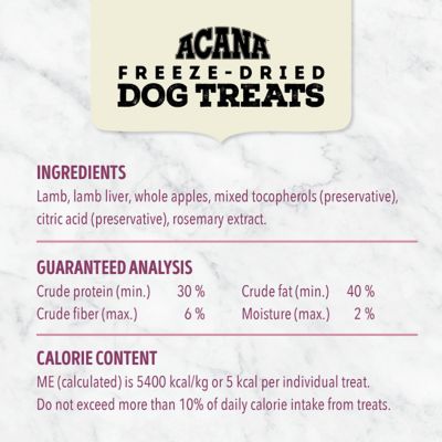 Image showing  Freeze-Dried Lamb and Apple Recipe Dog Treats, 3.25 oz.