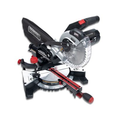 General International 7-1/4 in. 10A Sliding Compound Miter Saw with Laser System