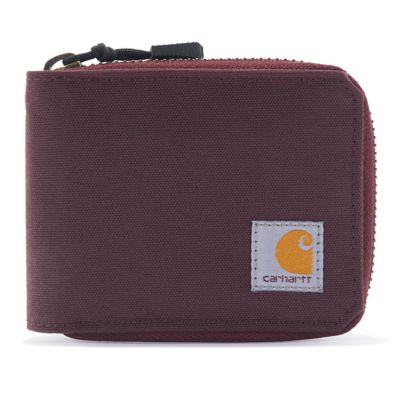 Carhartt Nylon Duck Zipper Wallet, Wine