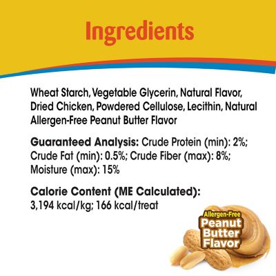 Image showing  Peanut Butter Flavor Dog Chew Treats, 1.7 lb., 15 ct.