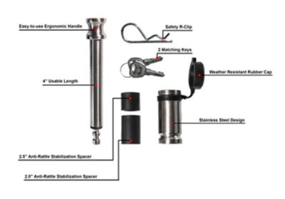 Image showing  5/8 in. Locking Pin - 3-Pack