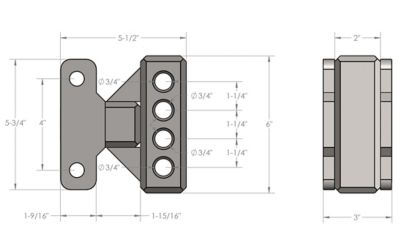 Image showing  Medium Duty Weight Distribution Sway Control Adapter