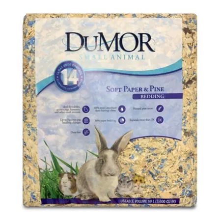 DuMOR Soft Paper and Pine Bedding for Small Animals 5 lb. Paper Bedding