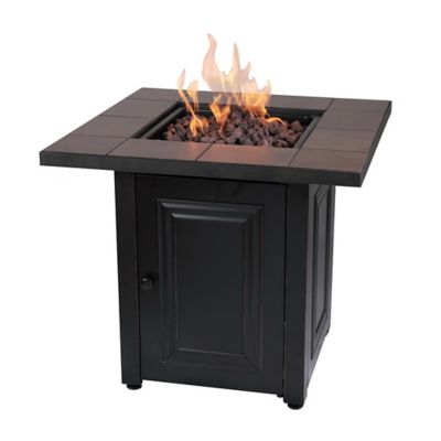 Endless Summer 28 in. The Vanderbilt Propane Gas Outdoor Fire Pit with Ceramic Tile Mantel