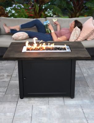Image showing  40 in. x 28 in. The Marc Rectangular Propane Gas Outdoor Fire Pit