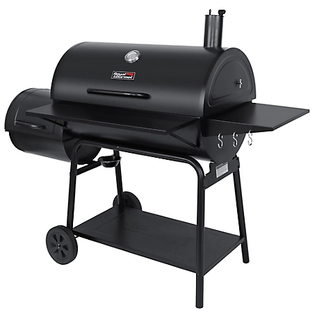 Royal Gourmet Charcoal Barrel Grill with Offset Smoker, Front & Side  Tables, 1200 sq. in. for Large Event Gathering, CC2036F at Tractor Supply Co .