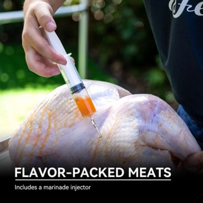 Image showing 6 th Creole Feast 30 qt. Propane Turkey Fryer and 10 qt. Fish Fryer Boiler Steamer Kit, 50,000 BTU