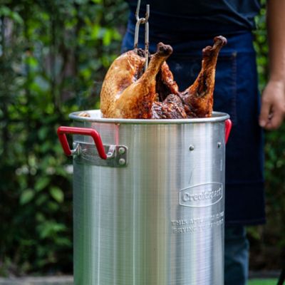 Image showing 9 th Creole Feast 30 qt. Propane Turkey Fryer and 10 qt. Fish Fryer Boiler Steamer Kit, 50,000 BTU
