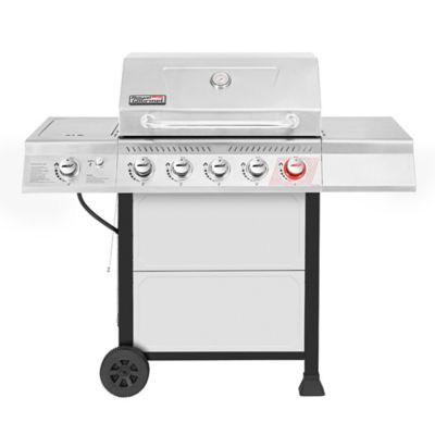 Royal Gourmet 5-Burner Propane Gas BBQ Grill with Side Burner and Sear Burner, 64,000 BTU