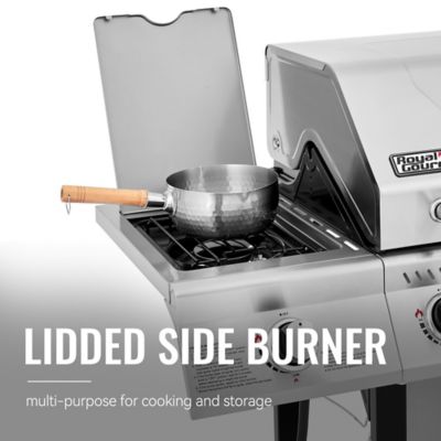 Image showing 5 th Royal Gourmet 5-Burner Propane Gas Grill with Sear and Side Burner, Gray