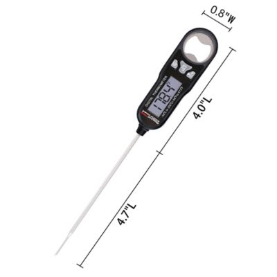 Image showing  Instant Read Digital Meat Food Thermometer, Waterproof Digital Kitchen Cooking, Black, TW1001