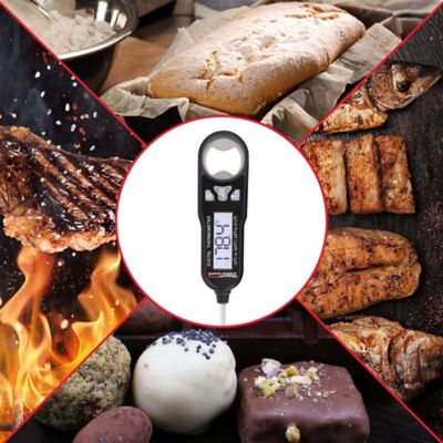 Image showing 5 th Royal Gourmet Instant Read Digital Meat Food Thermometer, Waterproof Digital Kitchen Cooking, Black, TW1001