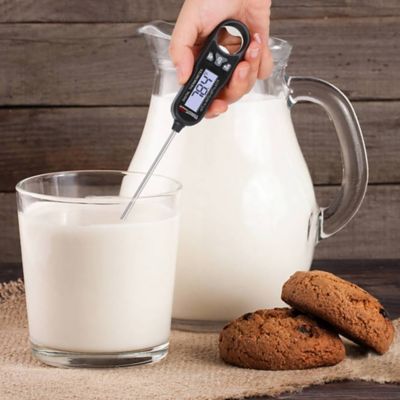 Image showing 8 th Royal Gourmet Instant Read Digital Meat Food Thermometer, Waterproof Digital Kitchen Cooking, Black, TW1001