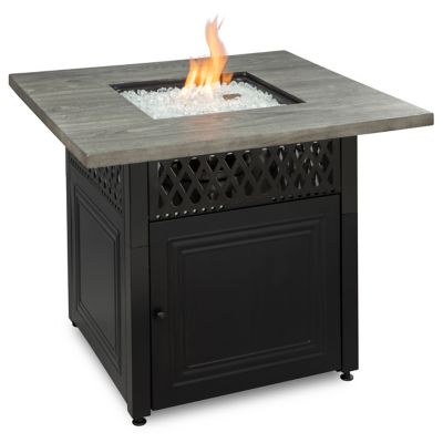 Endless Summer 37.8 in. The Dakota Dual Heat Propane Gas Outdoor Fire Pit/Patio Heater with Wood Look Resin Mantel