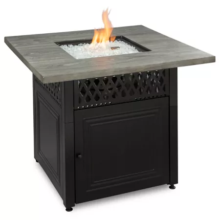 Endless Summer 37.8 in The Dakota Dual Heat Propane Gas Fire Pit/Patio Heater with Wood-Look Resin Mantle Fire Pits