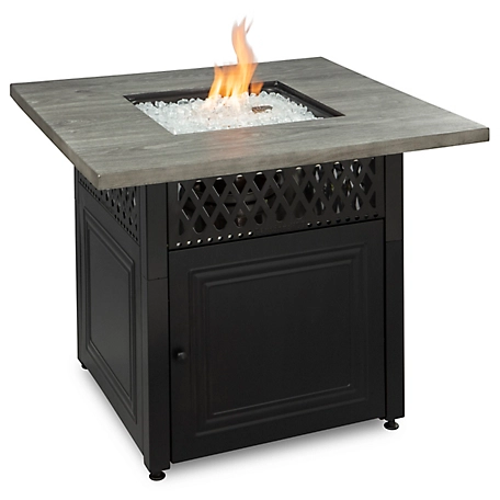 Endless Summer The Dakota Dual Heat LP Gas Outdoor Fire Pit/Patio Heater with Wood Look Resin Mantel