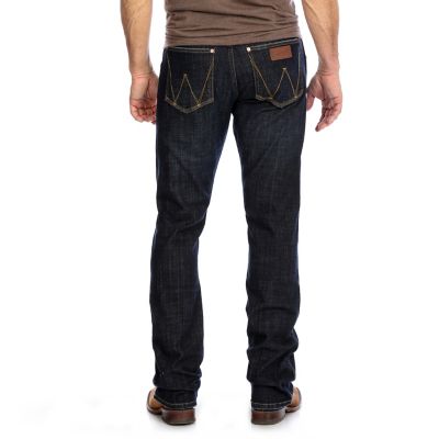 Image showing 1 th Wrangler Men's Slim Fit Low-Rise Retro Bootcut Jeans