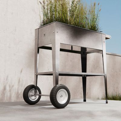 Image showing  Garden Trolley, Silver