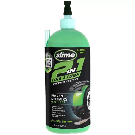 Slime 2-in-1 Tire and Tube Sealant 32 oz. Tire Sealants & Patches