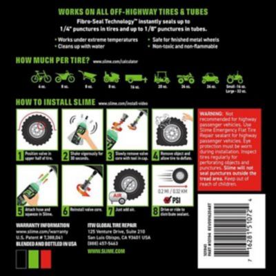 Image showing 9 th Slime 2-in-1 Tire and Tube Sealant, 32 oz.